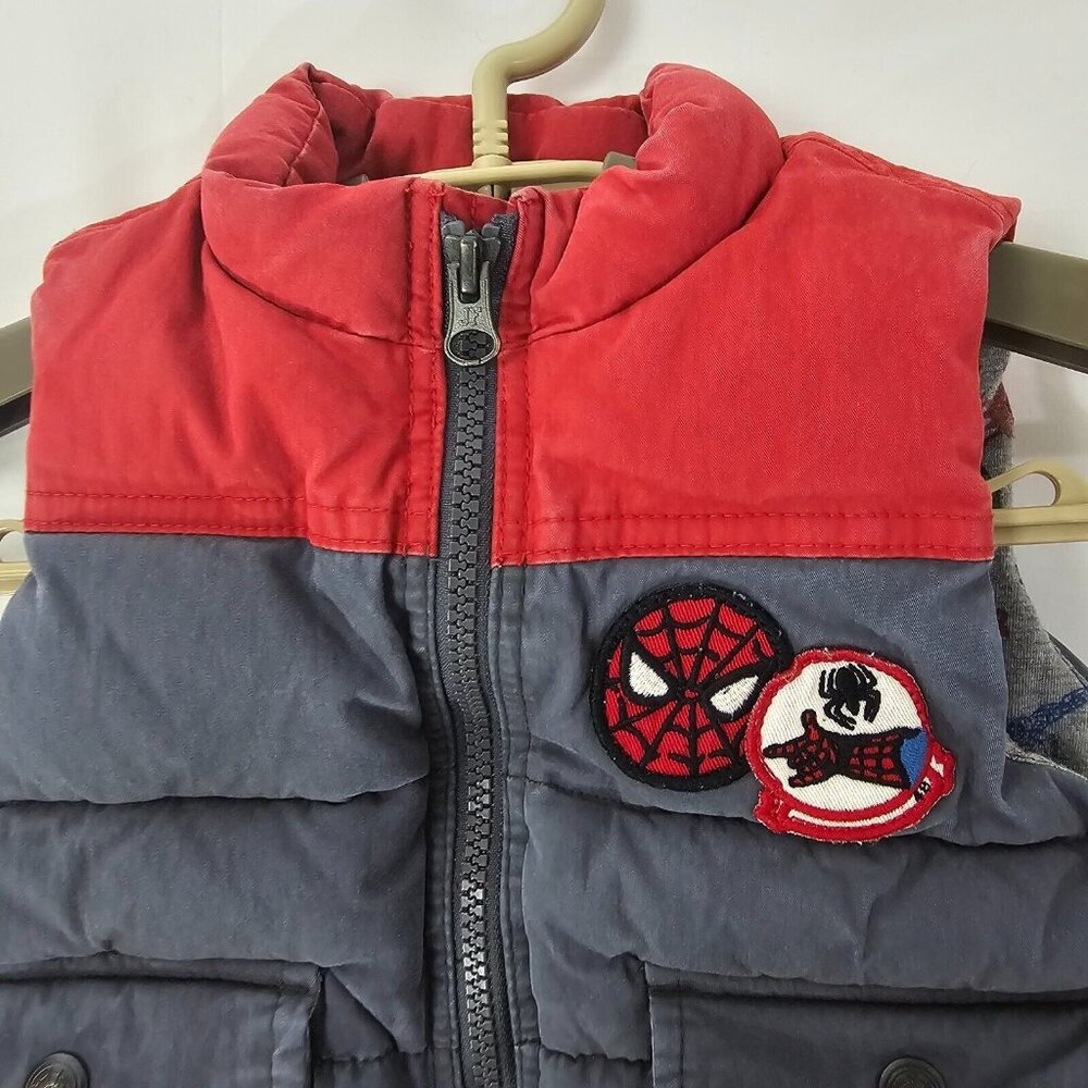 Marvel Puffer Vest Youth 12-18 Months Baby Gap Insulated Zip Up Winter - Picture 3 of 10